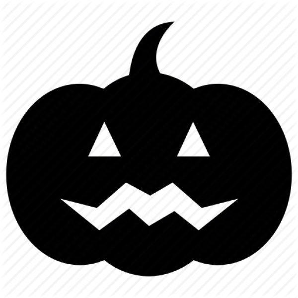 Black Jack-o'-Lantern Silhouette Transparent PNG