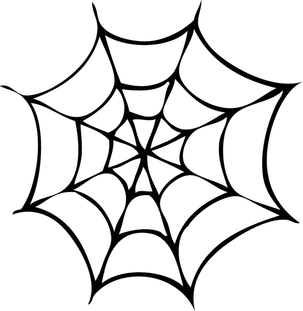 Spider Web Outline PNG Transparent Background