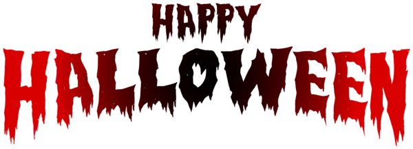 Happy Halloween Blood Drip Text PNG