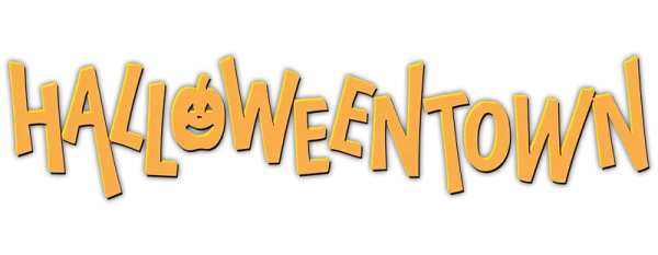 Halloweentown Text with Pumpkin PNG