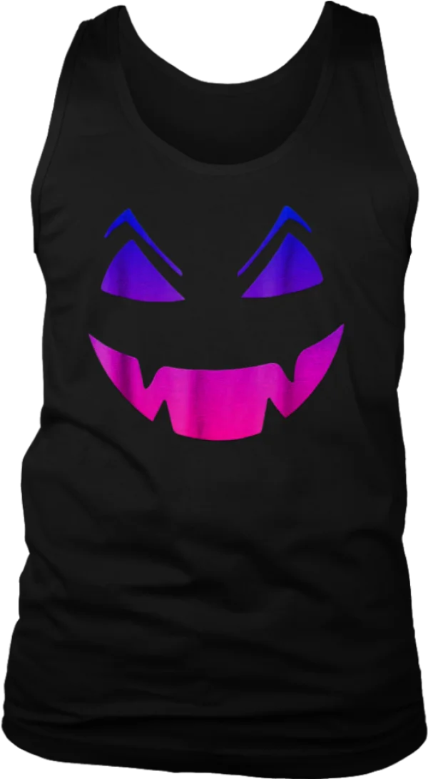 Gradient Purple Pink Halloween Smile PNG