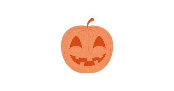 Smiling Jack-o'-Lantern Pumpkin PNG
