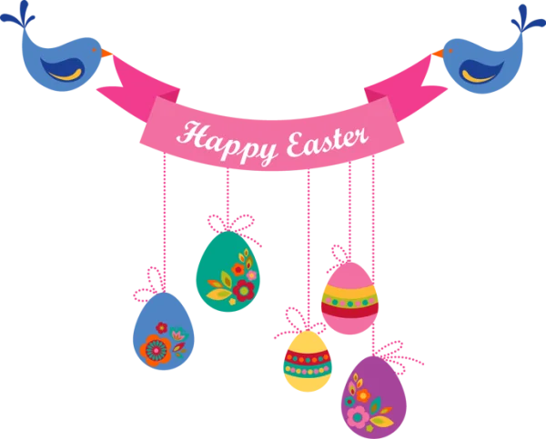 Happy Easter Colorful Vector Design