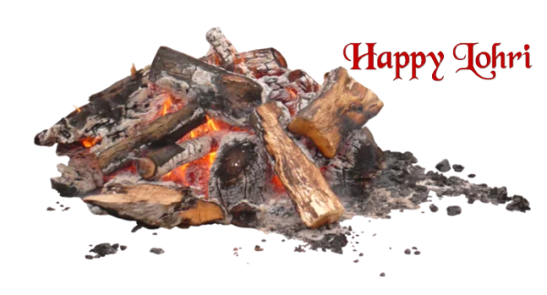 Happy Lohri Bonfire PNG Transparent