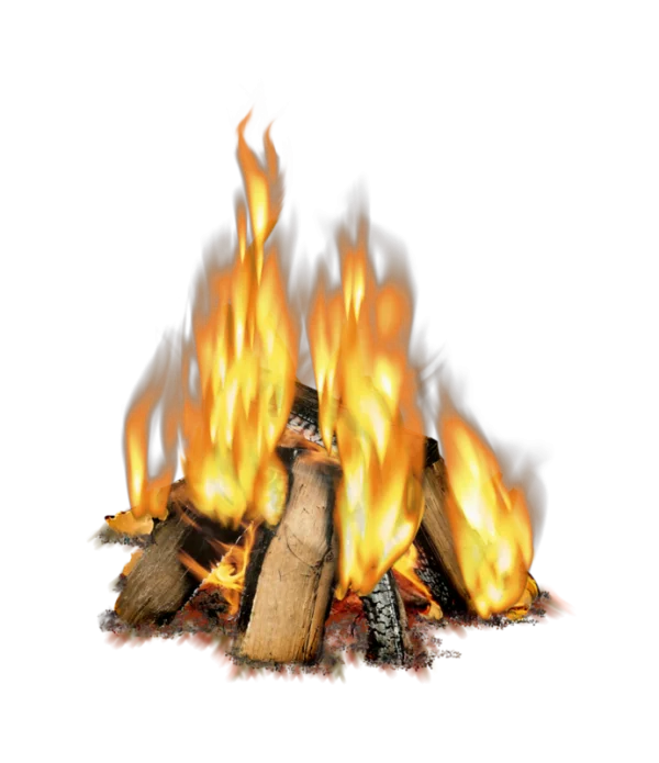 Realistic Campfire PNG Transparent Background