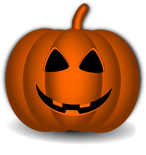 Smiling Jack-O'-Lantern PNG Transparent Background