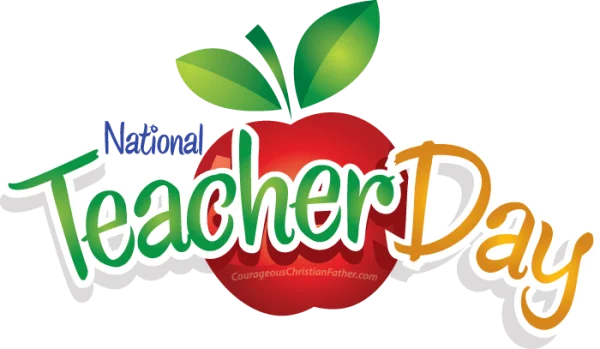 National Teacher Day Apple Graphic PNG Transparent