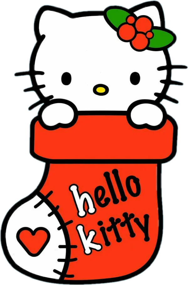 Hello Kitty Christmas Stocking PNG Transparent Background
