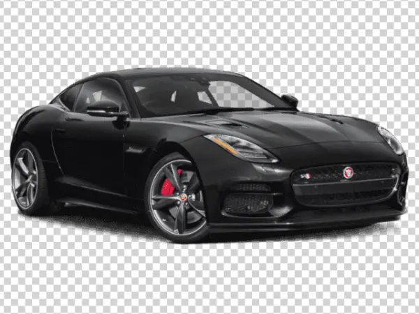 Black Jaguar F-Type Sports Car PNG