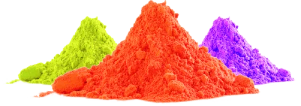 Vibrant Colorful Powder Piles PNG
