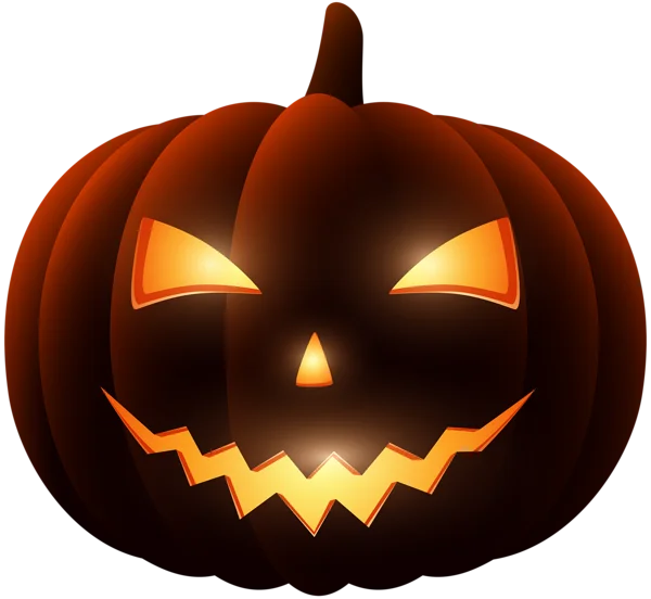 Spooky Glowing Jack-o'-lantern PNG Transparent Background