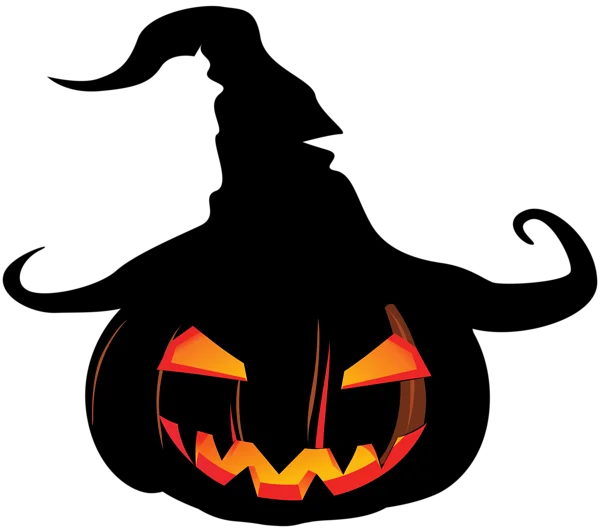 Spooky Glowing Jack-O'-Lantern Face PNG