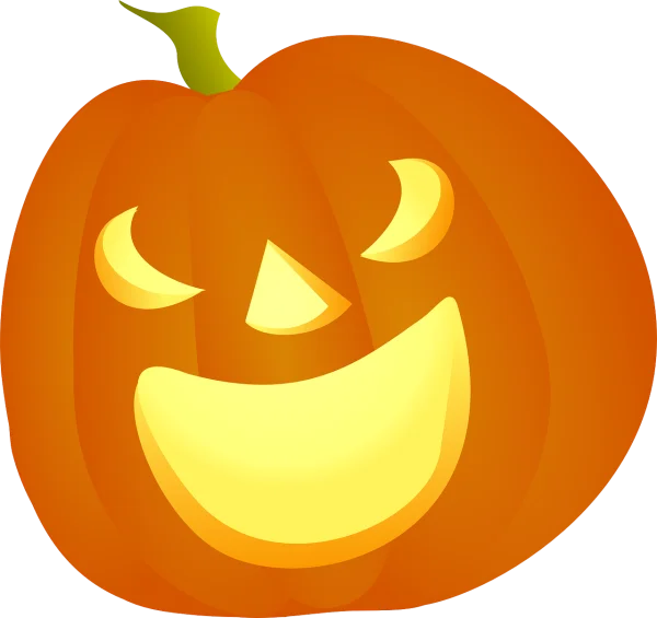Smiling Jack-O'-Lantern PNG Transparent