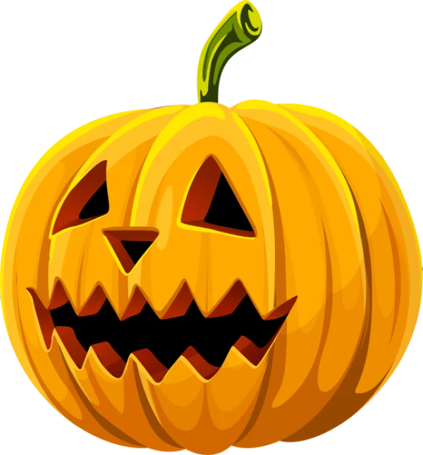 Spooky Cartoon Jack-o'-Lantern PNG Transparent