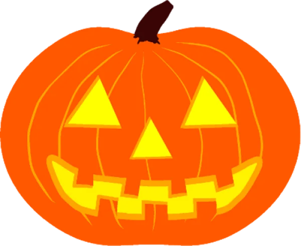 Classic Jack-o'-Lantern PNG Transparent Background