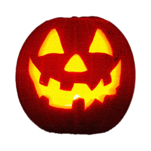 Glowing Jack-O-Lantern Transparent PNG