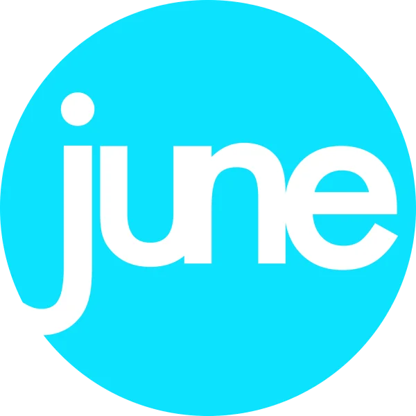 June Logo PNG Transparent Background