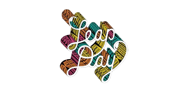 Colorful Tribal Pattern Leap Day Text PNG