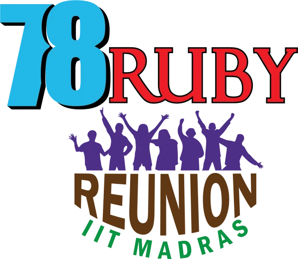 78 Ruby Reunion IIT Madras Logo PNG