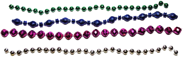Assorted Colorful Party Beads PNG Transparent Background