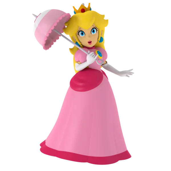 Princess Peach with Umbrella PNG Transparent