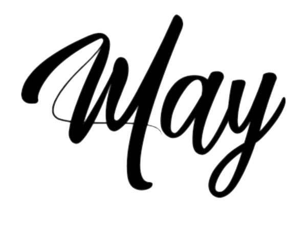 May Script Word PNG Transparent