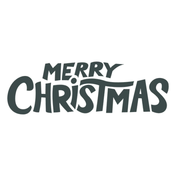 Merry Christmas Text Transparent PNG