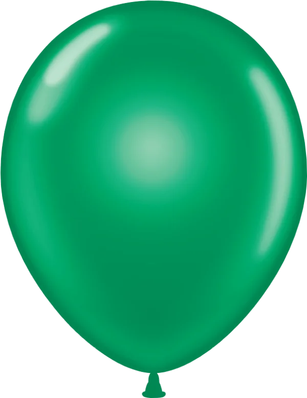 Green Party Balloon PNG Transparent Background