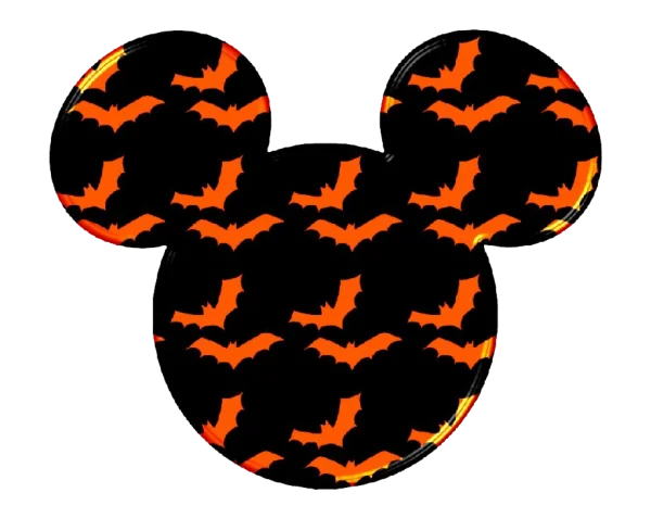 Mickey Mouse Halloween Bat Pattern PNG