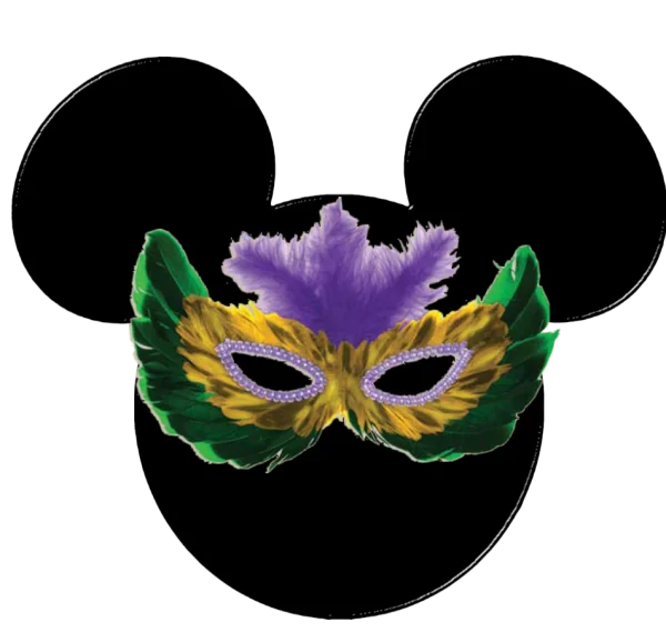 Mardi Gras Feather Mask PNG Transparent