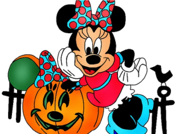 Minnie Mouse Halloween Pumpkin PNG Transparent Background