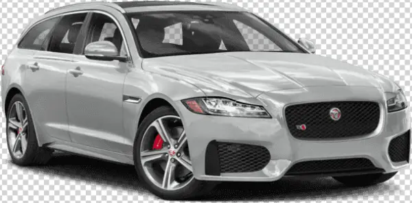 Silver Jaguar Sports Wagon PNG Transparent Background
