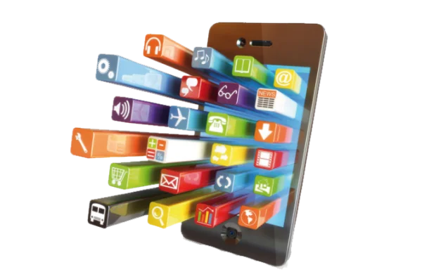 Smartphone App Ecosystem Concept PNG