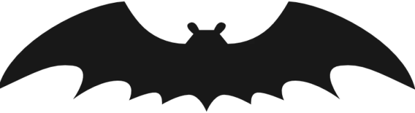 Black Bat Silhouette Transparent PNG
