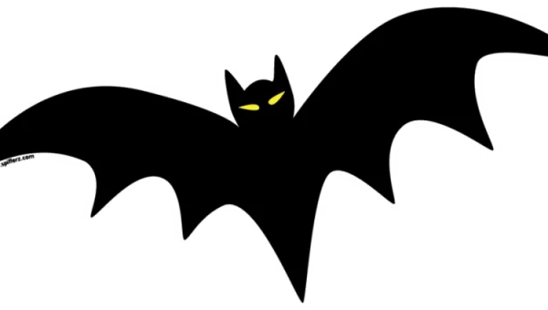 Spooky Bat Silhouette PNG Transparent Background