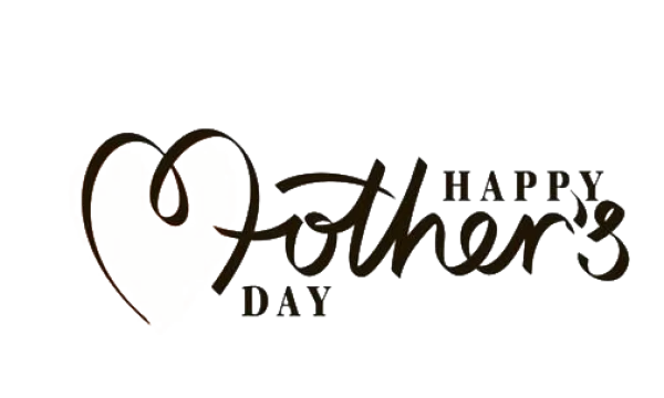 Happy Mother's Day Text with Pink Heart PNG