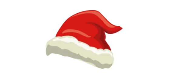 Red Santa Hat PNG Transparent Background