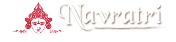 Navratri Festival Logo with Goddess Durga Transparent PNG