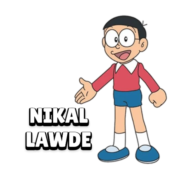 Nobita Nikal Lawde Meme PNG