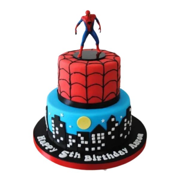 Spider-Man Birthday Cake Transparent PNG