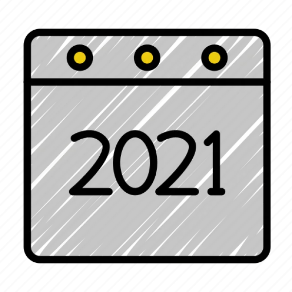2021 Calendar Icon Transparent Background