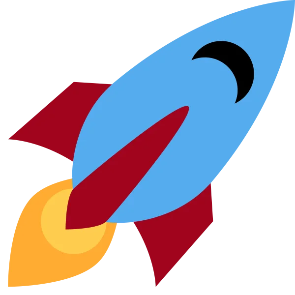 Cartoon Rocket Launching PNG Transparent Background