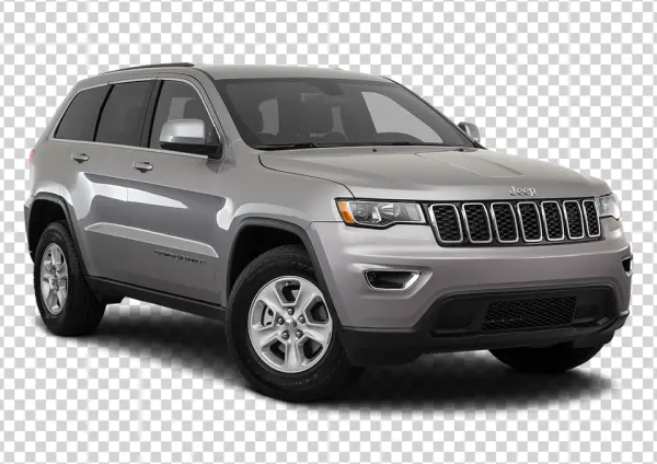 Silver Jeep Grand Cherokee PNG Transparent Background