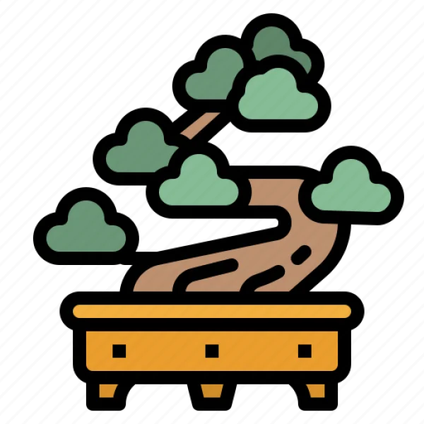 Bonsai Tree Icon PNG Transparent Background