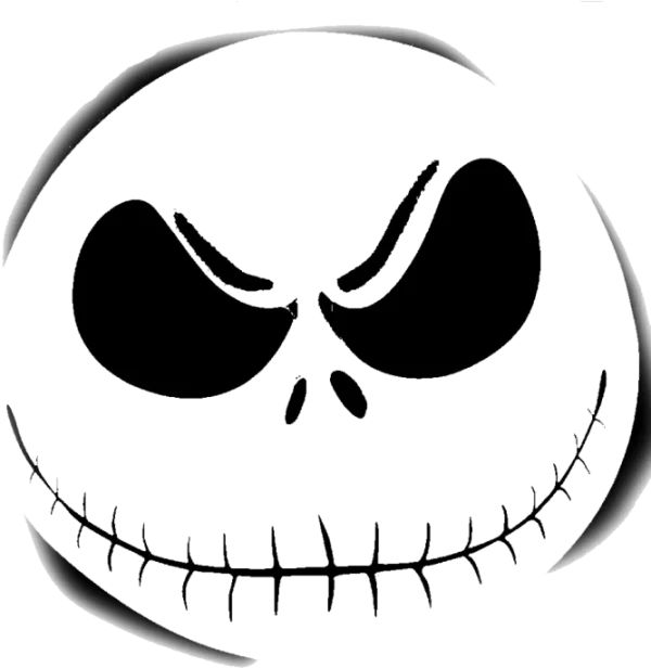 Spooky Halloween Skull Face Icon PNG Transparent Background