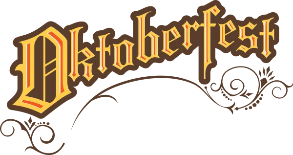 Oktoberfest Text Logo PNG Transparent Background