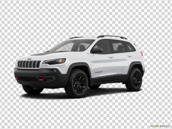 White Jeep Cherokee Trailhawk PNG Transparent Background