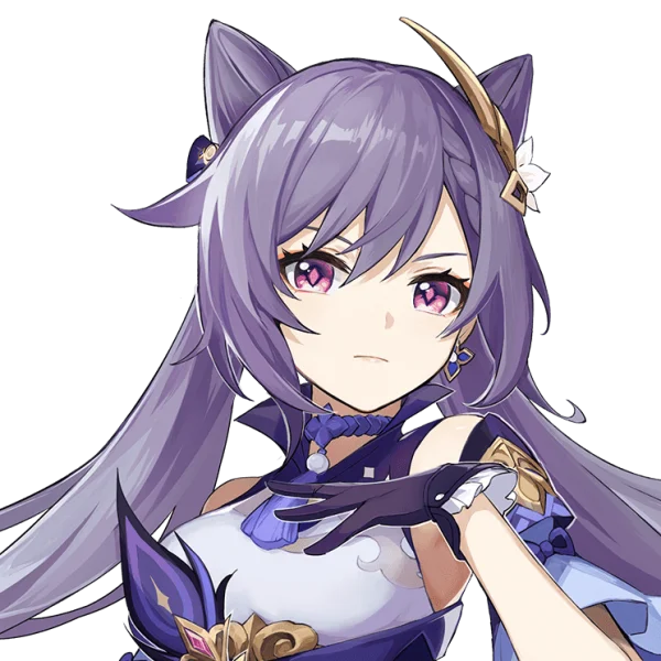 Keqing Genshin Impact Anime Character PNG Transparent