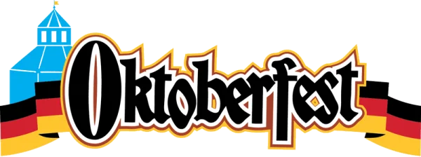 Oktoberfest Logo with German Flag PNG Transparent Background