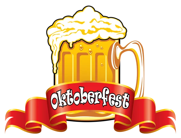 Oktoberfest Beer Mug with Frothy Foam PNG